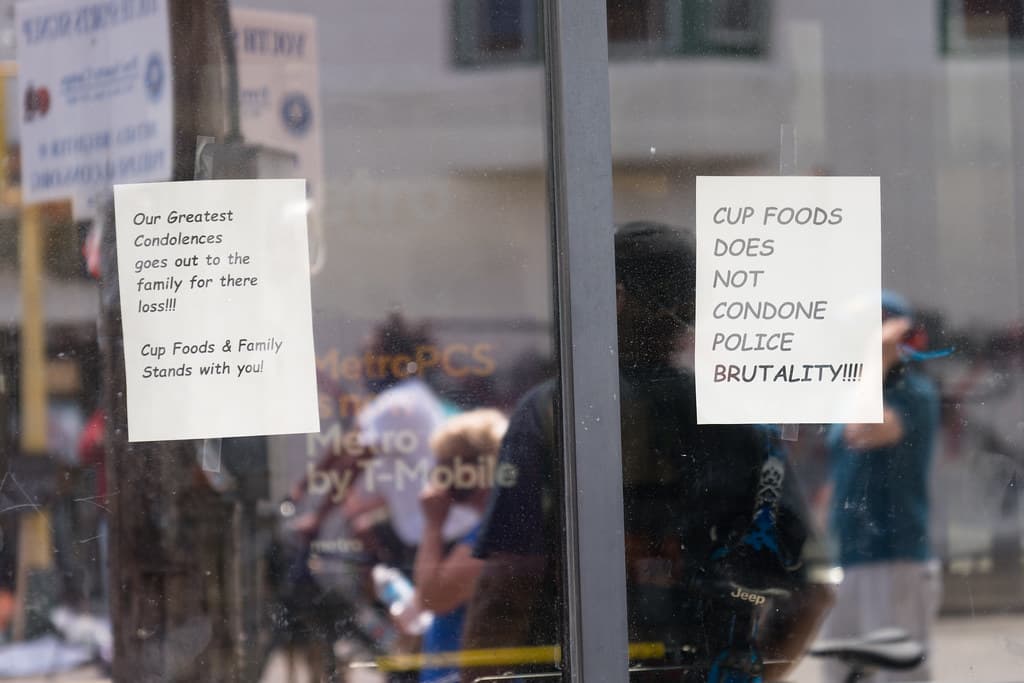 A vacant retail storefront in Minneapolis