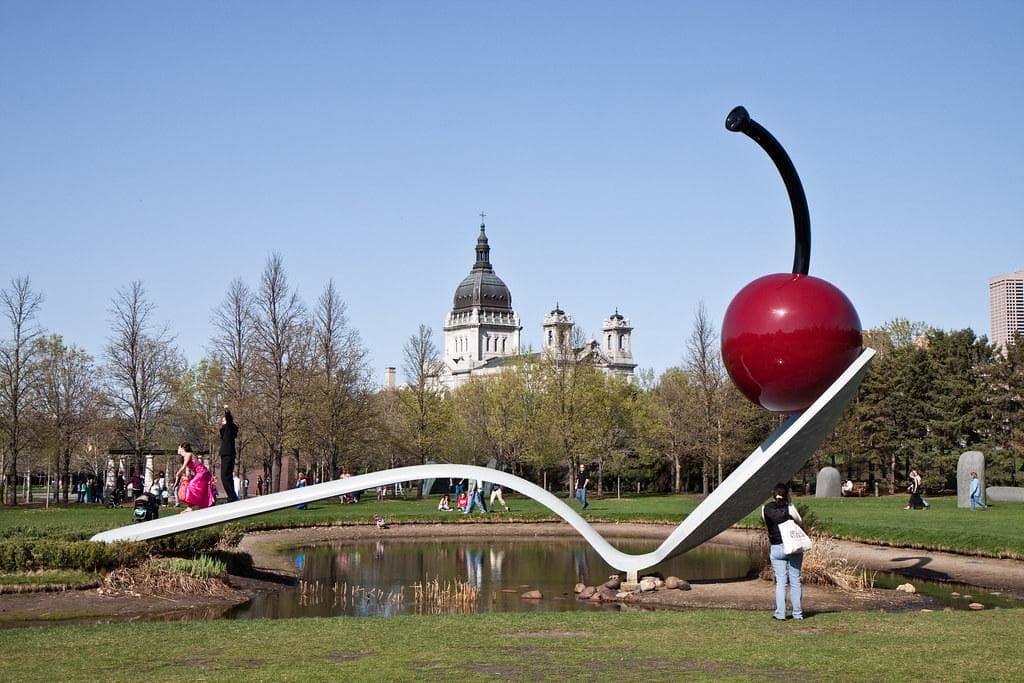 Spoonbridge and Cherry at the Minneapolis Sculpture Garden