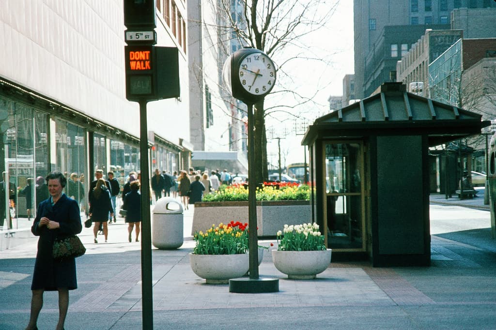 Nicollet Mall, Minneapolis (May 1969)